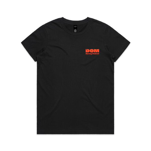 The Dom Harvey Podcast - Orange Logo - AS Colour Womens Maple Tee Thumbnail