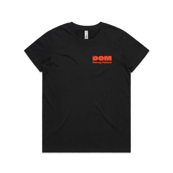 The Dom Harvey Podcast - Orange Logo - AS Colour Womens Basic Tee Thumbnail