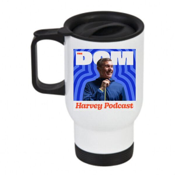 The Dom Harvey Podcast - Dom Logo - Travel Mug Thumbnail